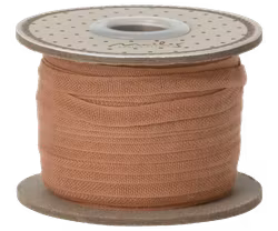 Maileg Bomullsband 25 m -Vintage Rose Rosa Band på Pappers Rulle