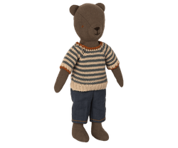 Maileg Kläder till Pappa Teddy - Randig Stickad Tröja och Byxor
