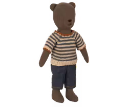 Maileg Kläder till Pappa Teddy - Randig Stickad Tröja och Byxor