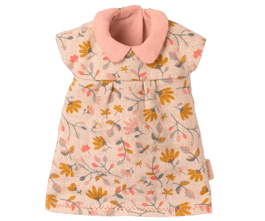 Maileg Klänning till Mamma Teddy - Rosa Blommig