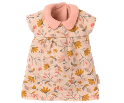 Maileg Klänning till Mamma Teddy - Rosa Blommig