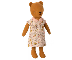 Maileg Klänning till Mamma Teddy - Rosa Blommig