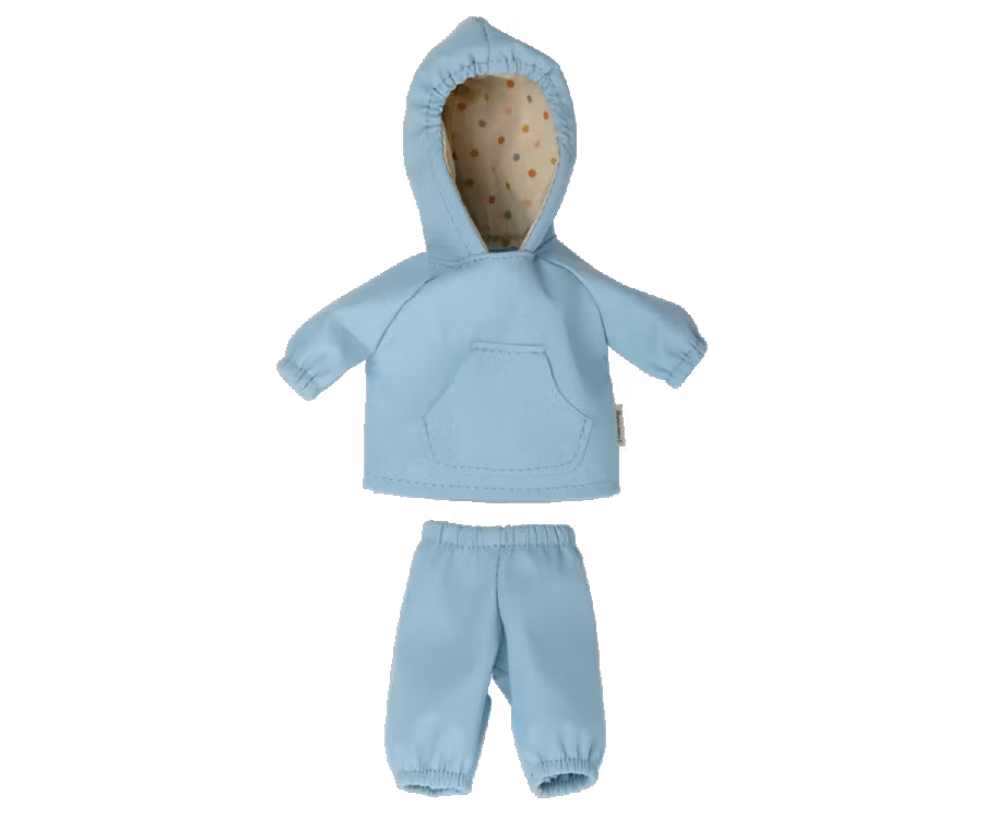 Maileg Regnkläder till Teddy Junior - Blå