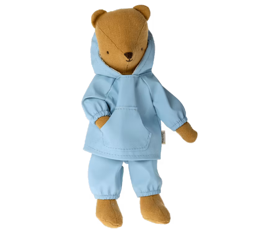 Maileg Regnkläder till Teddy Junior - Blå