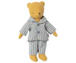 Maileg Pyjamas till Teddy Junior - Randig Blå