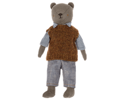 Maileg Kläder till Pappa Teddy - Slipover Skjorta och Byxor