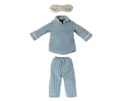 Maileg Medium Mus med Pyjamas och Sovmask 33 cm