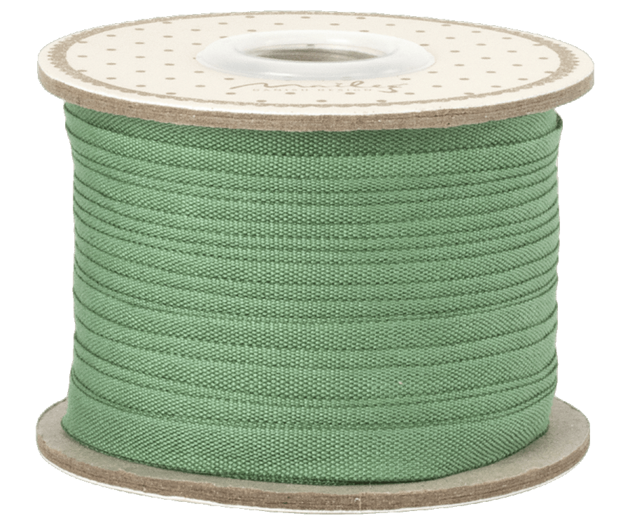 Maileg Bomullsband 25 m - Green Grönt Band på Pappers Rulle