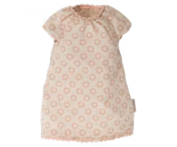 Maileg Kanin storlek 1 - Bunny med Rosa Blommigt Nattlinne