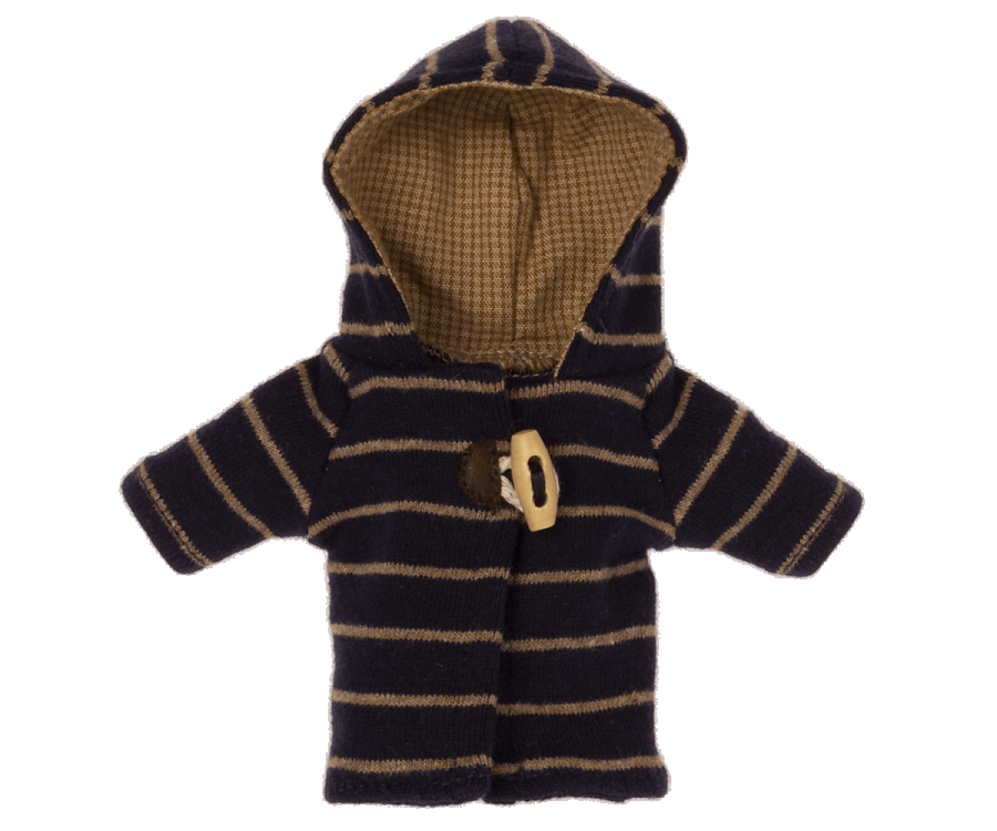 Maileg Jacka Till Teddy Junior - Randig Duffel med Luva