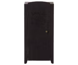 Maileg Skåp Stort Svart med Blom Mönster - Miniature Anthracite Stor Garderob