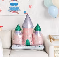 Folieballong Rosa Slott Ballong