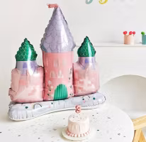 Folieballong Rosa Slott Ballong