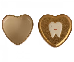 Maileg Tandask Hjärta Guld - My Sweet Tooth Gold