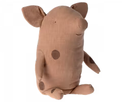 Maileg Sittande Gris Prickig Rosa Stor - Tryffelgris Truffle Pig Vintage Rose Mjukisdjur