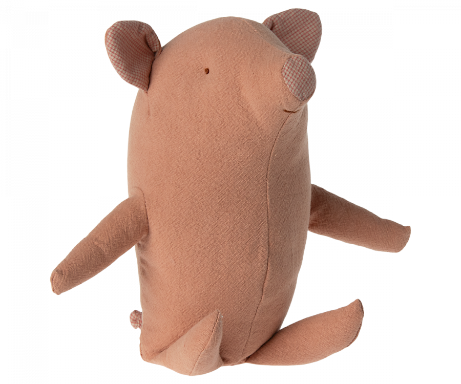 Maileg Sittande Gris med Tyngd i Rumpan Small - Tryffelgris Truffle Pig Mjukisdjur