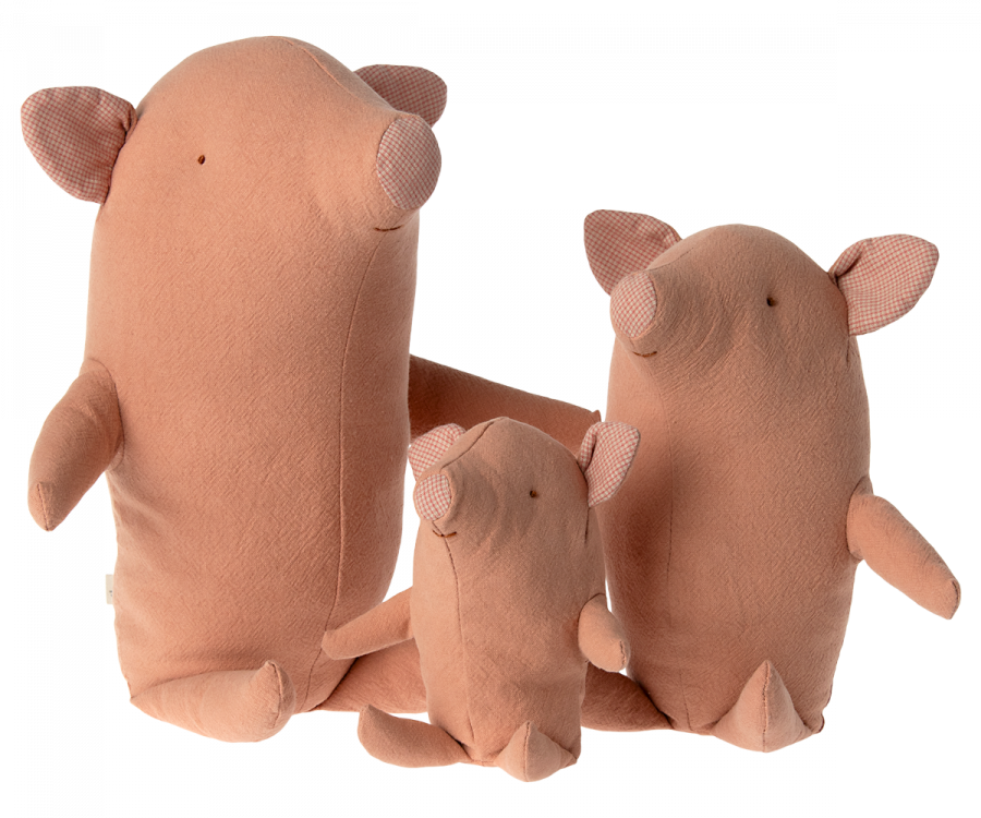 Maileg Sittande Gris med Tyngd i Rumpan Small - Tryffelgris Truffle Pig Mjukisdjur