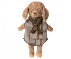 Maileg Stickad Halsduk Till Hund Valp Brun - Puppy Supply Scarf