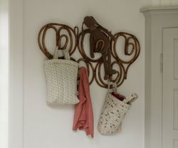 Maileg Quiltad Mjuk Tyg Väska med Handtag Hästar - Tygväska Tote Bag Happy Horse