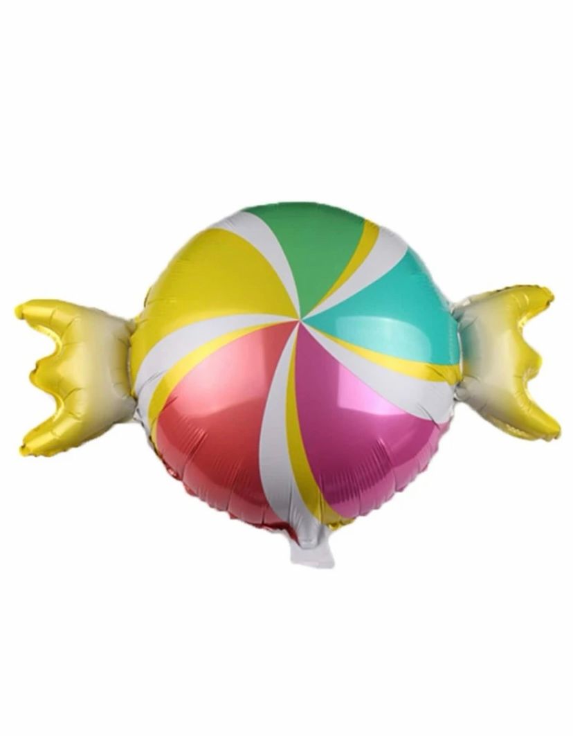 Folieballong Färgglad Karamell Ballong Gul Rosa Blå Grön