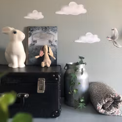 Heico Lampa Vit Kanin - Barnlampa Egmont Toys