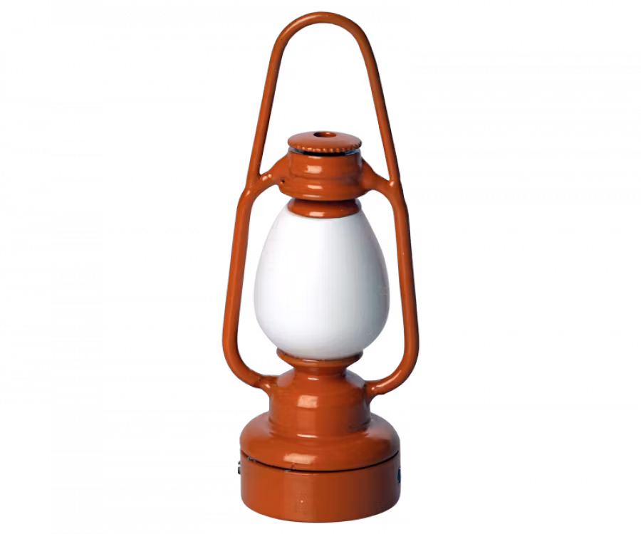Maileg Lykta Orange - Vintage Camping Lantern