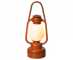 Maileg Lykta Orange - Vintage Camping Lantern