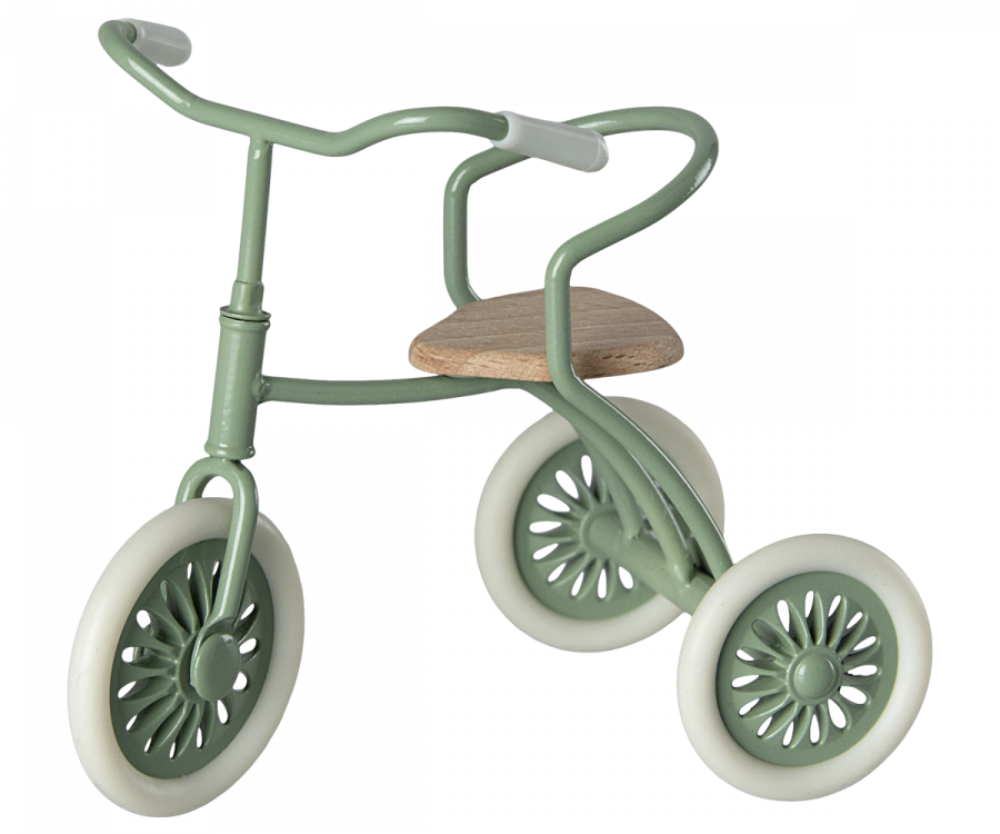 Maileg Cykel Trehjuling Till Mus Grön med Magneter i Handtaget