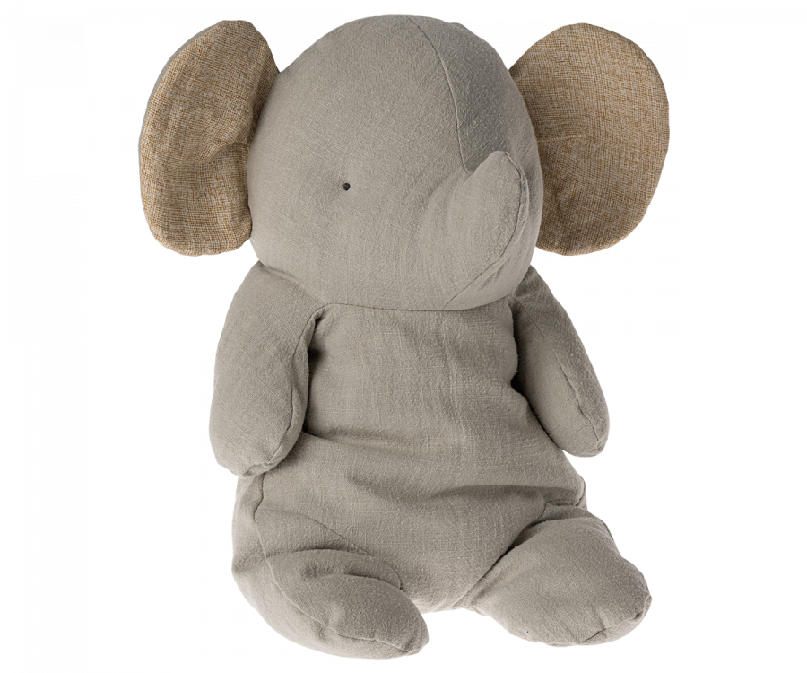 Maileg Elefant Large Grå - Safari Friends Elephant Grey