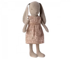 Maileg Kanin Storlek 1 - Bunny med Rosa Blommig Klänning