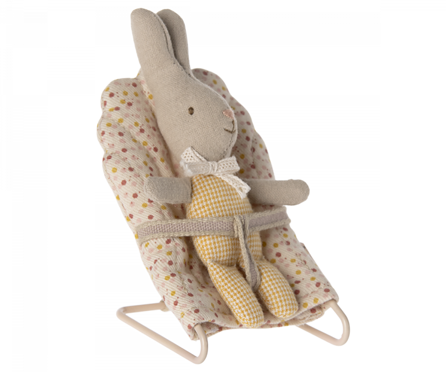 Maileg Kaninbebis My - Rutig Gul