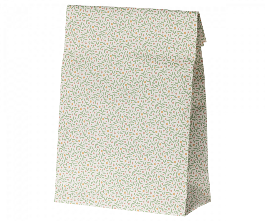 Maileg Presentpåse - Mönstrad Grön Berry Branches