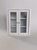 Vägghängt Skåp Vintage Kökskåp Dekoration till Dockhuset