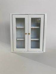 Vägghängt Skåp Vintage Kökskåp Dekoration till Dockhuset