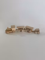 Leksakståg i Trä Miniatyr - Dekoration till Dockskåpet