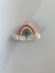 Regnbåge Pastell Miniatyr Dekoration till Dockskåpet - Väggdekoration Rosa Gul Blå
