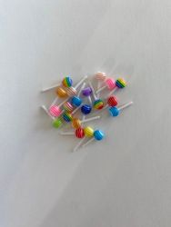 Godisklubba Miniatyr Godis Klubba till Dockskåpet - Set om 3