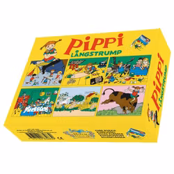 Pippi Långstrump Kubpussel - Pussel 12 Bitar Med 6 Olika Motiv