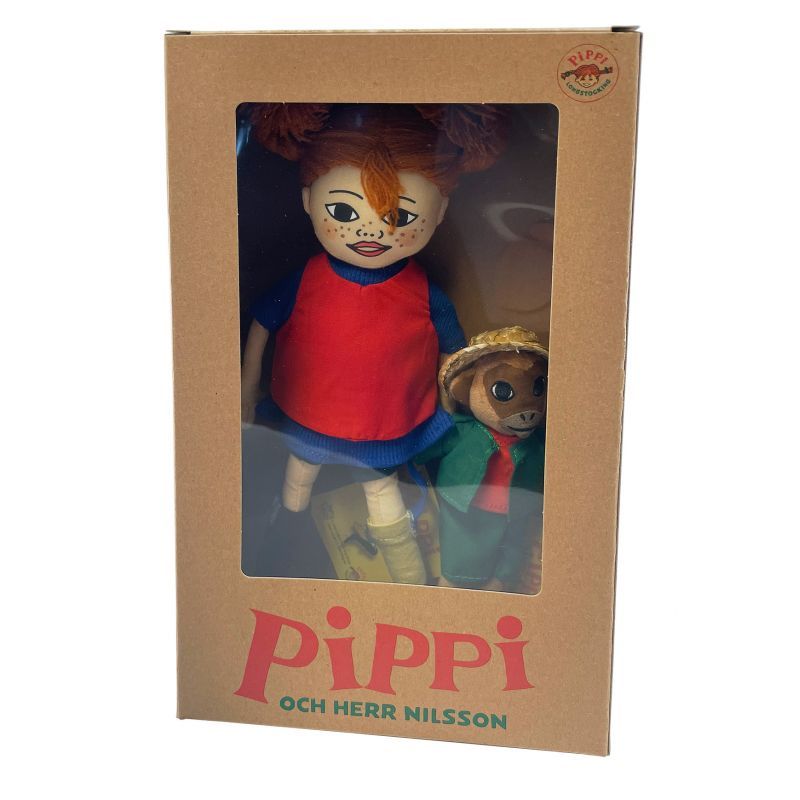 Pippi Långstrump och Herr Nilsson - Set Mjuka dockor Mjukisdjur Docka
