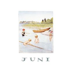 Vykort Månadskort Juni Elsa Beskow