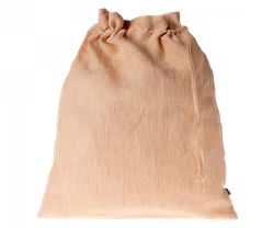 Maileg Förvaringspåse i Tyg Randig Orange - Orange Stripes Förvaring Tygpåse