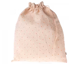 Maileg Förvaringspåse i Tyg Prickig Orange - Red Dots Förvaring Tygpåse