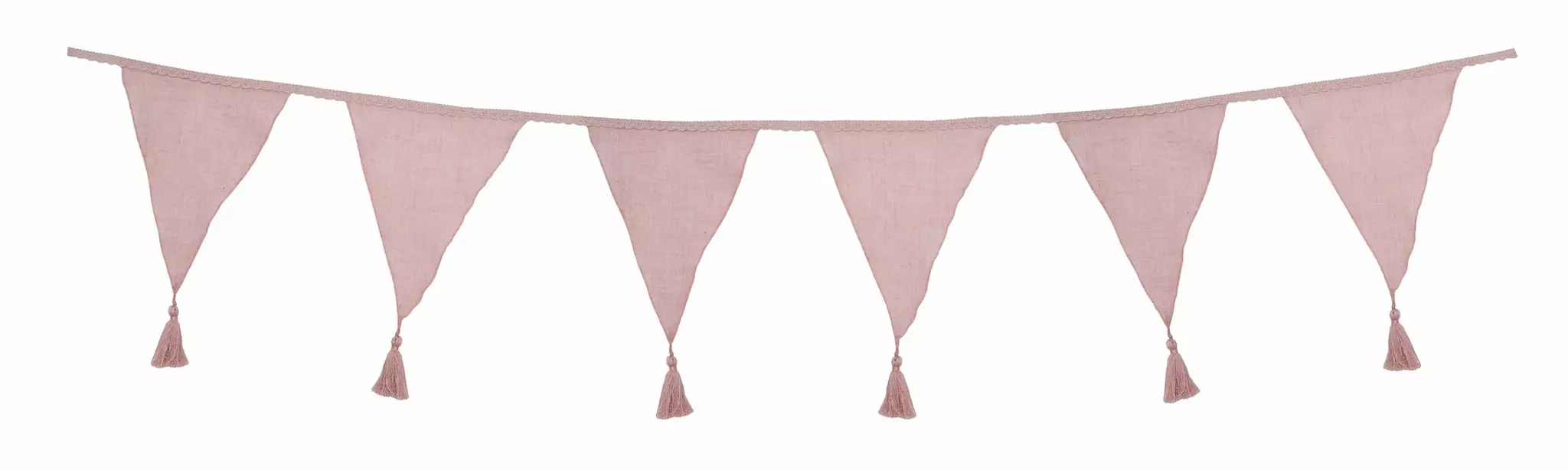 Jabadabado Vimpelgirlang med Tofsar - Rosa 4 m