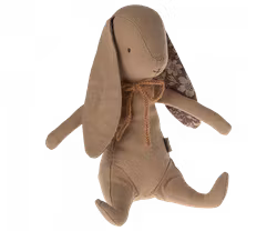 Maileg Kanin med Magneter i Händerna och Rosett Runt Halsen Ljus Brun - Powder