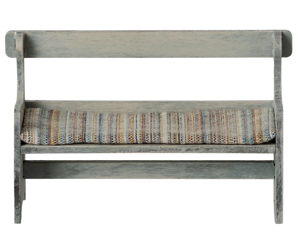 Maileg Bänk med Sittdyna - Vintage Offwhite Vit Sittbänk