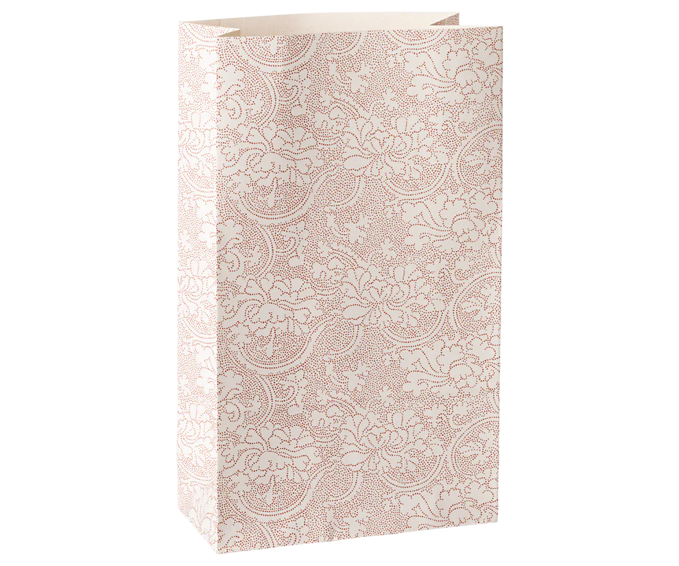 Maileg Presentpåse - Mönstrad Mae Red