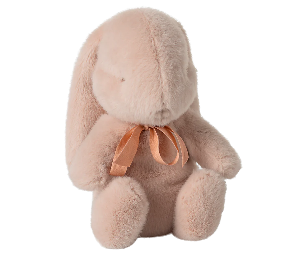 Maileg Kanin i Plysch med Rosett Small Rosa - Bunny Plush Powder med Rosett
