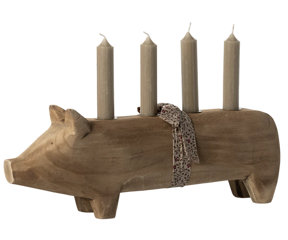 Maileg Gris Ljusstake Large - Natur