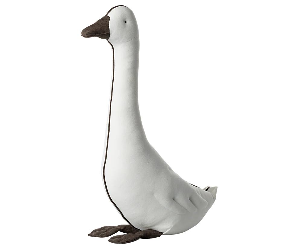 Maileg Mjukisdjur Gås med Dekorativa Sömmar - Offwhite Vit