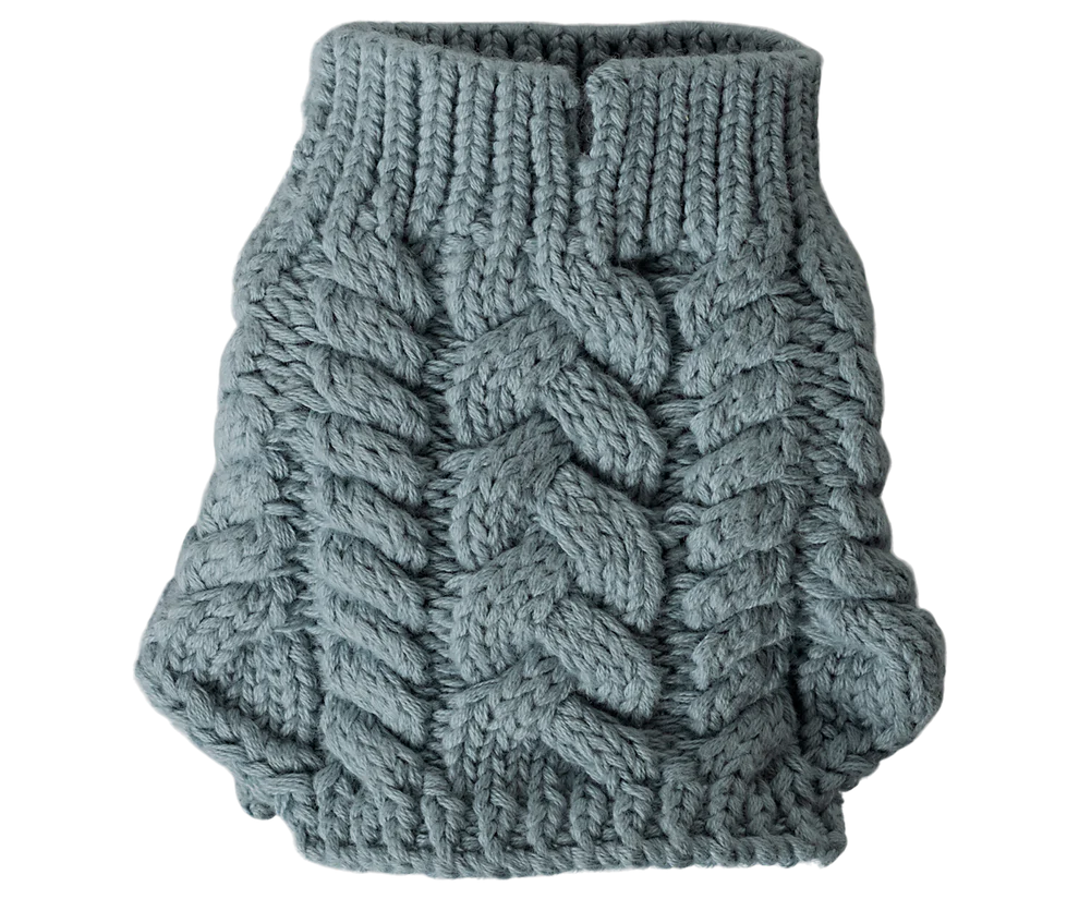 Maileg Stickad Tröja till Hund Valp Blå - Blue Puppy Supply